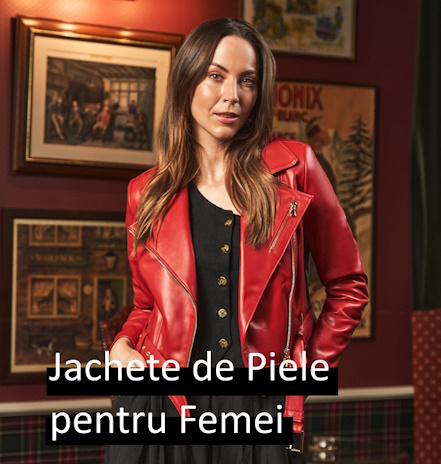 Jachete și Geci din Piele pentru Femei