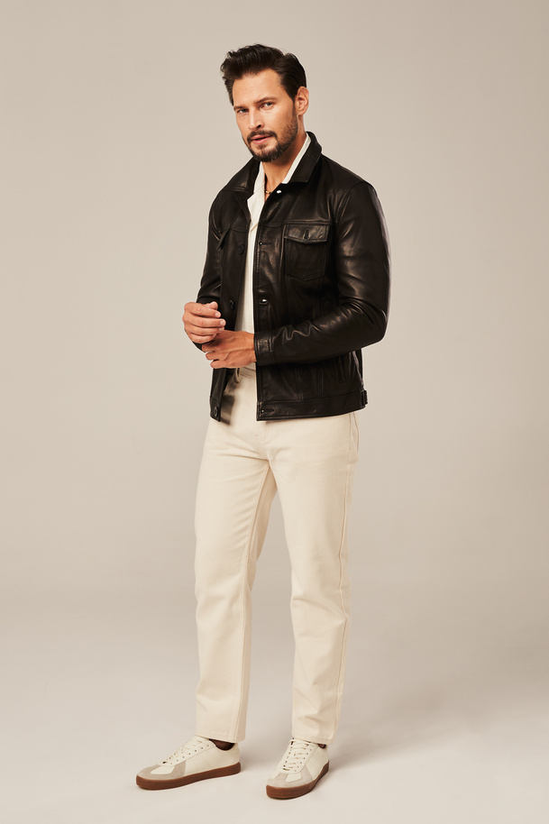 Geacă bărbătească din piele naturală