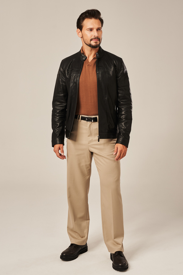 Geacă de piele pentru bărbați