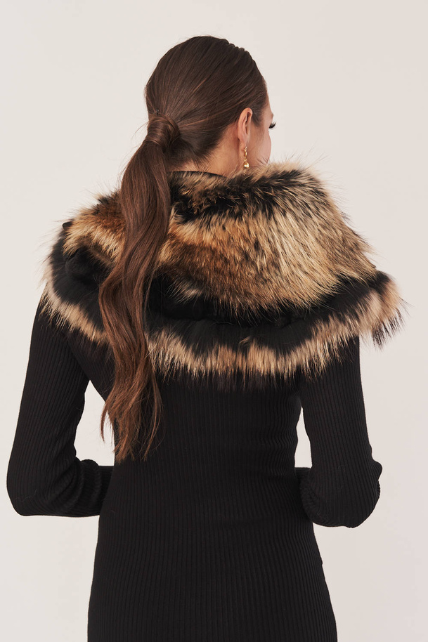 Guler de blană naturală de enot