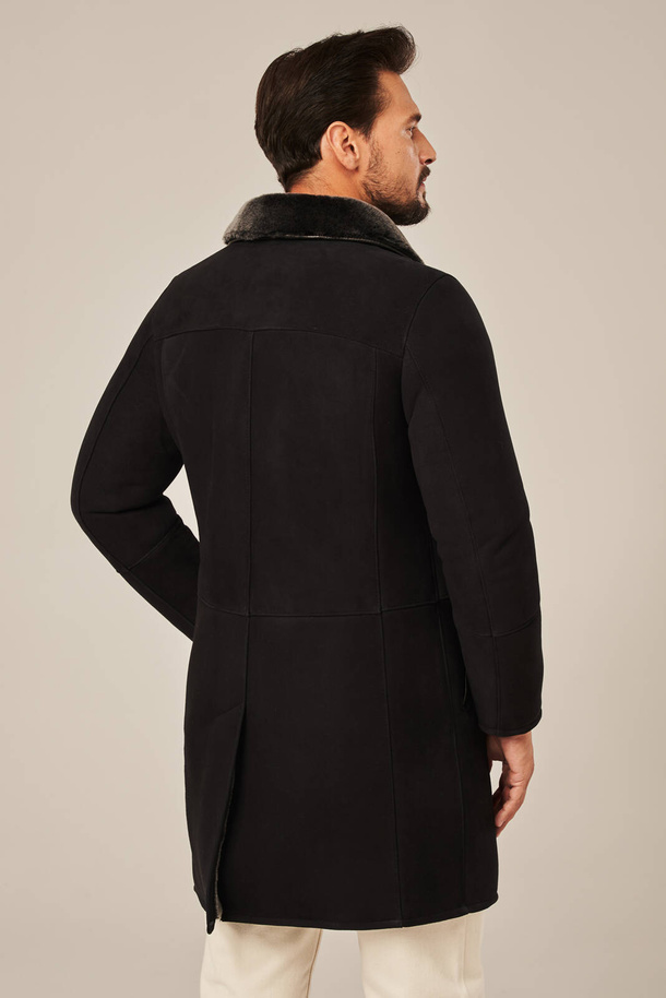 Palton bărbătesc premium din piele de miel – eleganță, căldură și calitate pentru iarnă