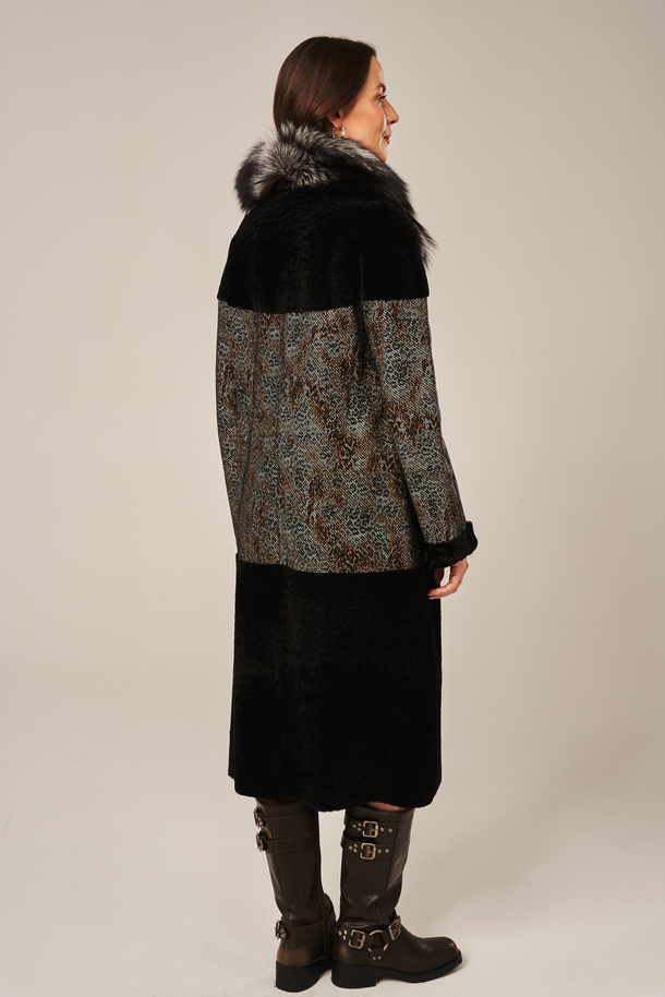 Palton lung natural de miel