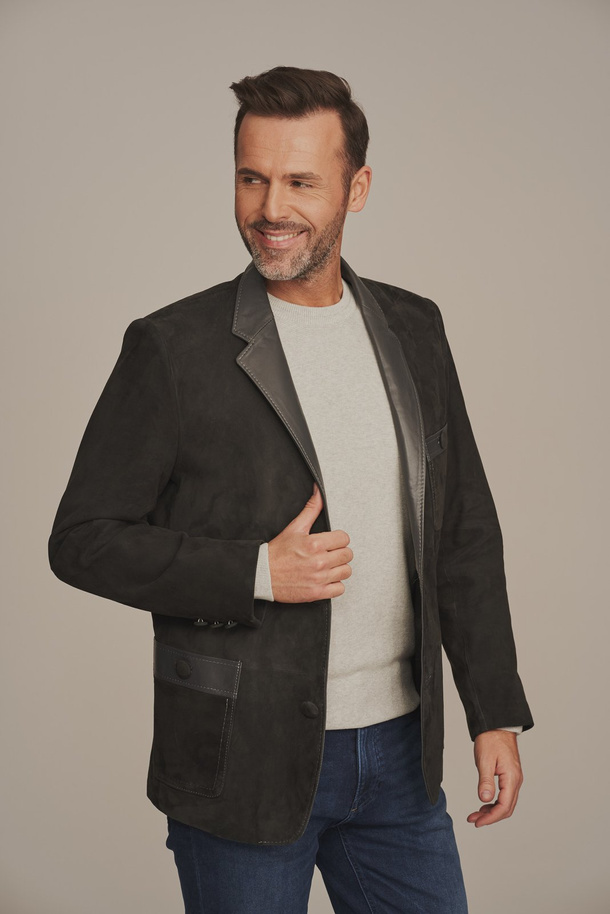 Geacă de piele bărbați neagră – elegantă și versatilă