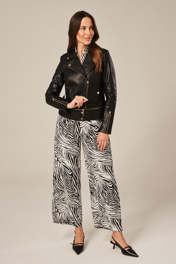 Geacă de damă tip ramoneska din piele naturală