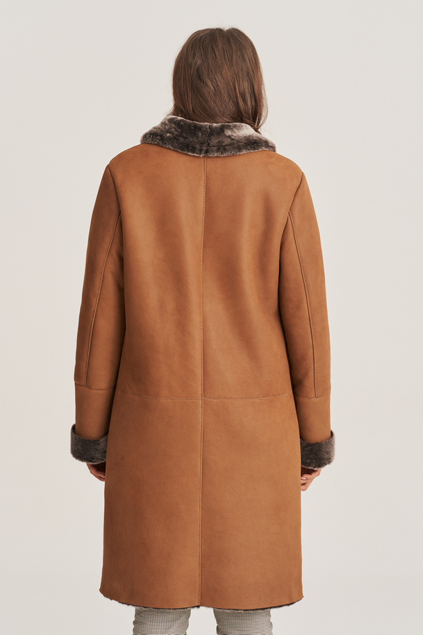 Cojoc damă din piele naturală, maro