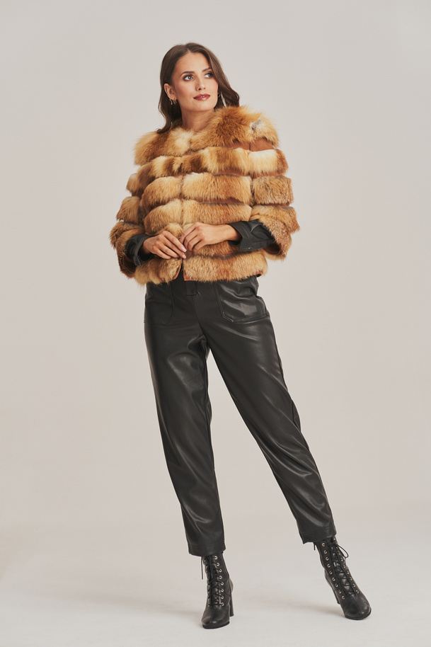 Haina de blană de Vulpe Roşcată naturală – eleganţă şi căldură pentru iarnă