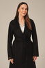 Palton de damă din lână alpaca negru – elegant, călduros și versatil