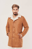 Palton bărbătesc din blană naturală de miel – design clasic