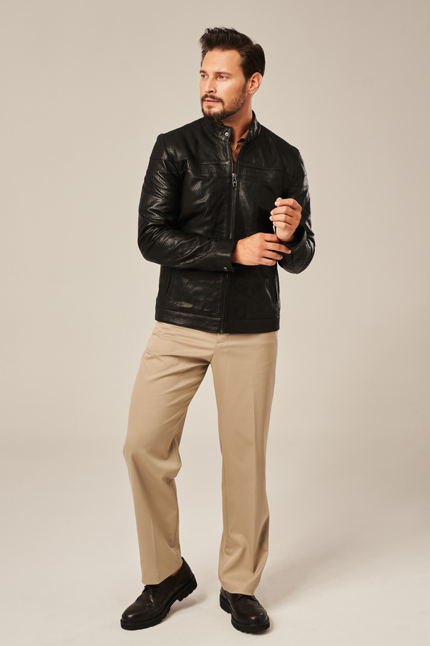 Geacă de piele pentru bărbați