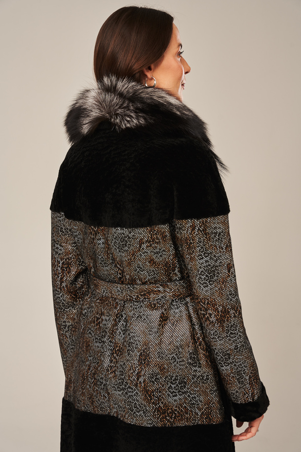 Palton lung natural de miel