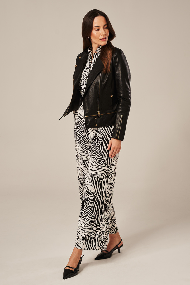 Geacă de damă tip ramoneska din piele naturală