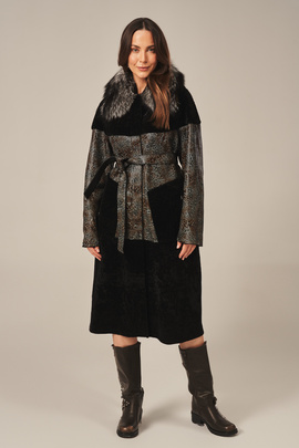 Palton lung natural de miel